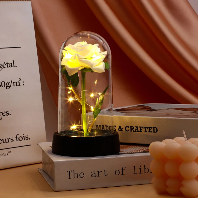 LED Galaxy Rose in Glass – Romantic Gift for Valentine’s & Mother’s Day