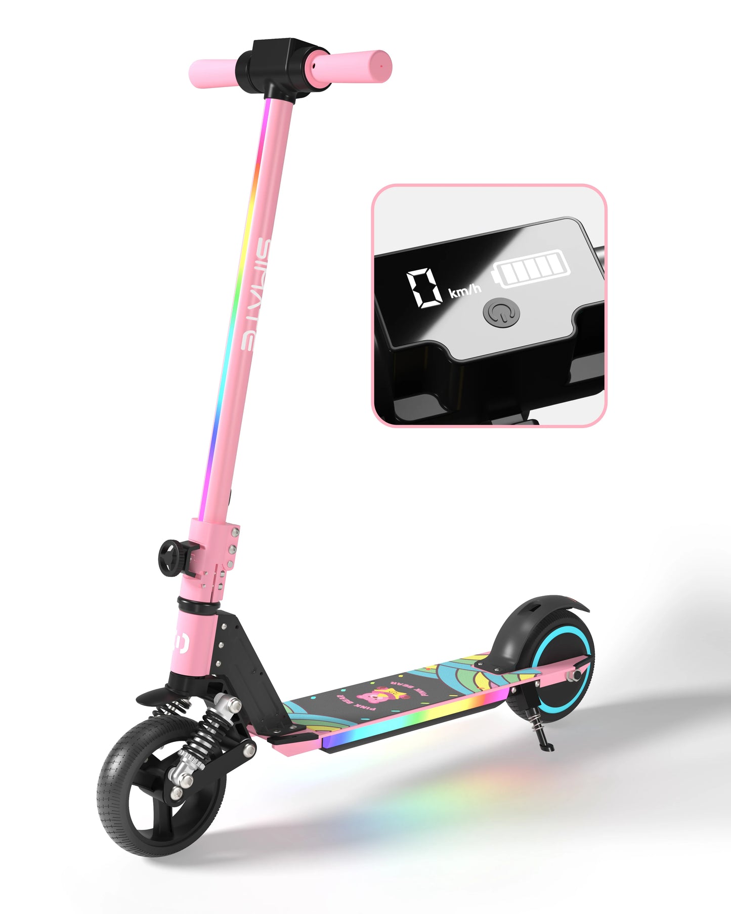 S5 Kids Electric Scooter – 24V, 130W Motor, 14km/h Max Speed, 8KM Range