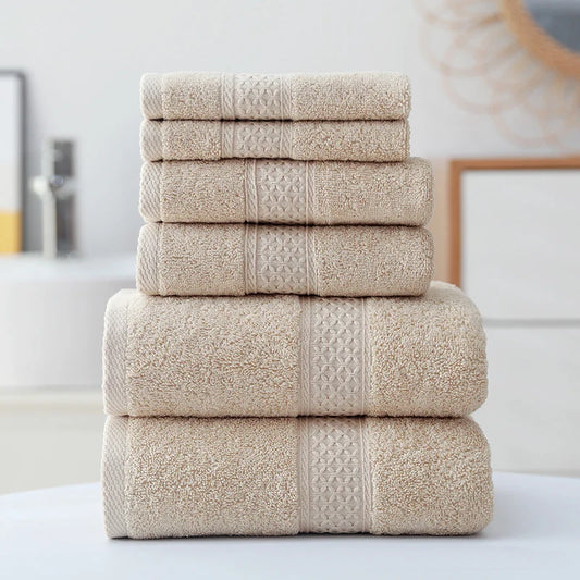 3PCS Cotton Towel Set – Ultra Soft & Absorbent Bathroom Essentials