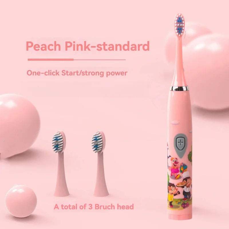 Children's Electric Toothbrush (3-12 Years) – Rechargeable & Soft Bristles