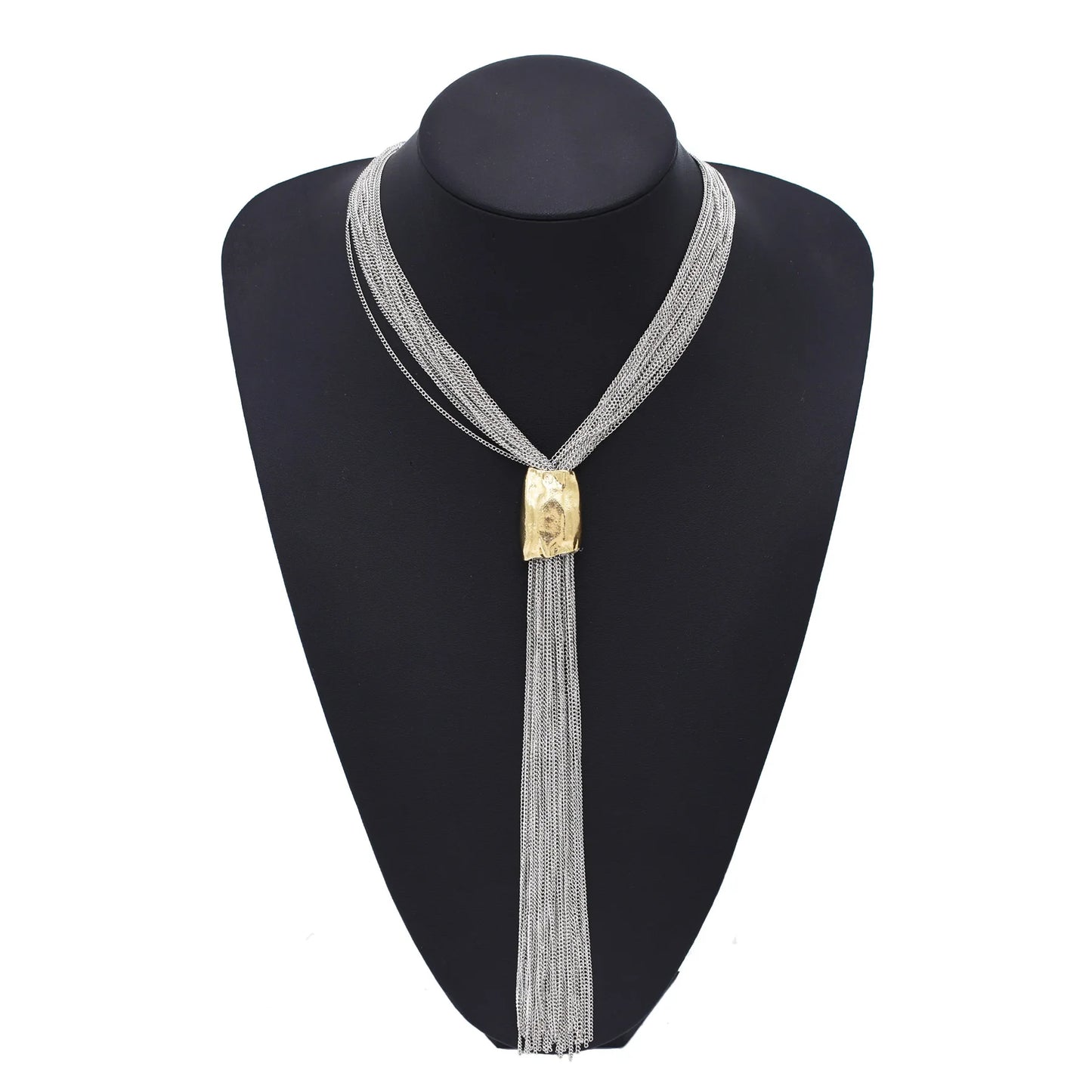 Gypsy Bohemian Chunky Tibetan Silver Necklace – Festival Party Jewelry for Women