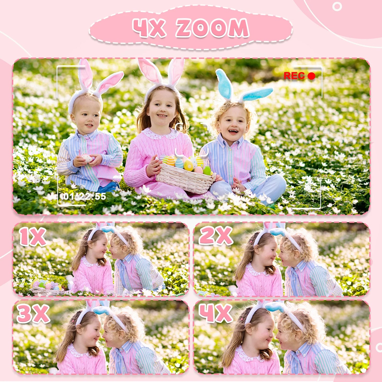 Kids 1080P HD Digital Camera – 2.0-inch Toddler Camera with Silicone Case