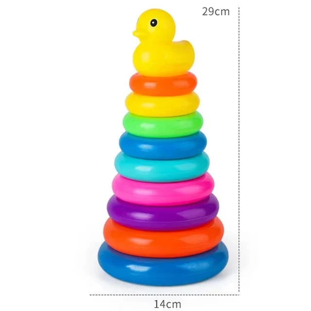 Montessori Ball Drop Stacking Tower Toy for Toddlers (1-3 Years)