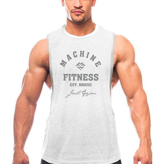 Men’s Muscle Tank Top – Sleeveless Quick-Dry Mesh Gym Vest