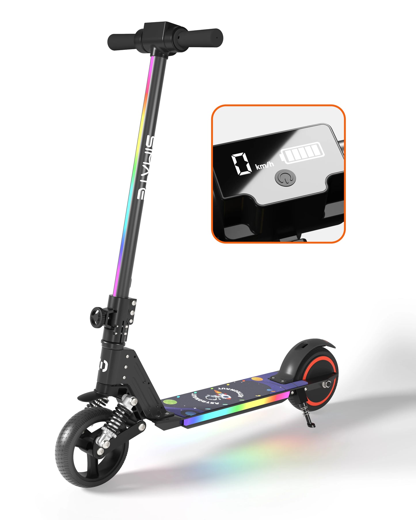 S5 Kids Electric Scooter – 24V, 130W Motor, 14km/h Max Speed, 8KM Range