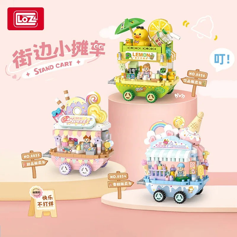 House Building Blocks Dessert Store Street View Snack Street Children's Toys Boys and Girls Gifts Compatible With Lego