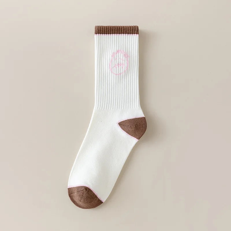 Fun street black men's socks, Cantum Jack skateboard socks, cute women's pink cotton socks as fashionable gifts