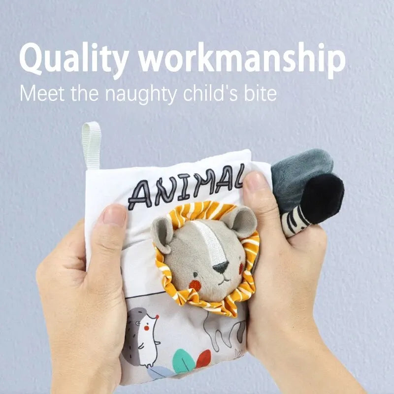 Cloth Baby Sensory Book – Plush Educational Toy for Early Literacy & Development