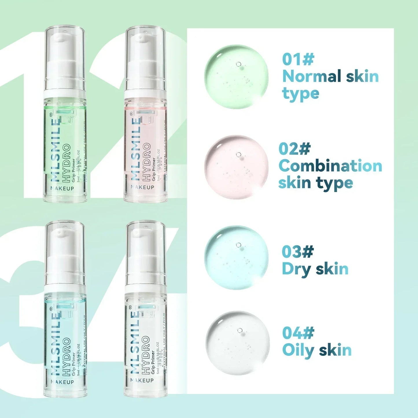 Long-Lasting Moisturizing Face Primer Gel – Clear, Pore-Minimizing with Hyaluronic Acid
