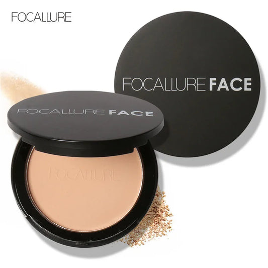 FOCALLURE 3-Color Oil-Control Pressed Powder Foundation