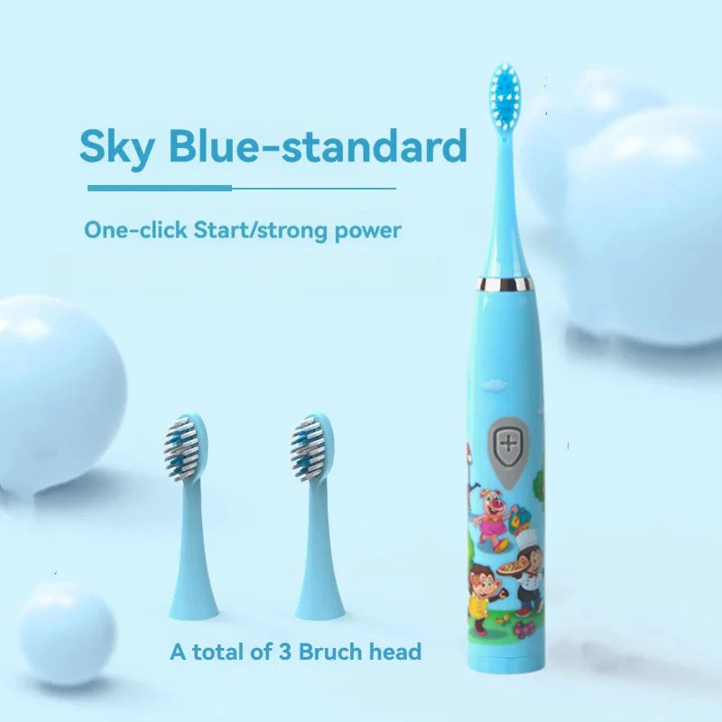 Children's Electric Toothbrush (3-12 Years) – Rechargeable & Soft Bristles
