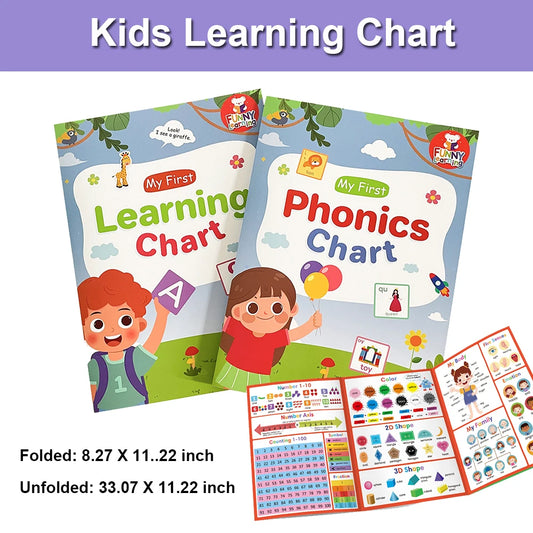 Kids English Words Learning Chart – Phonics Vocabulary for Pre-K & Montessori