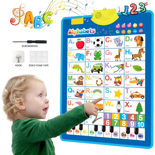 Electronic ABC & 123 Wall Chart for Toddlers