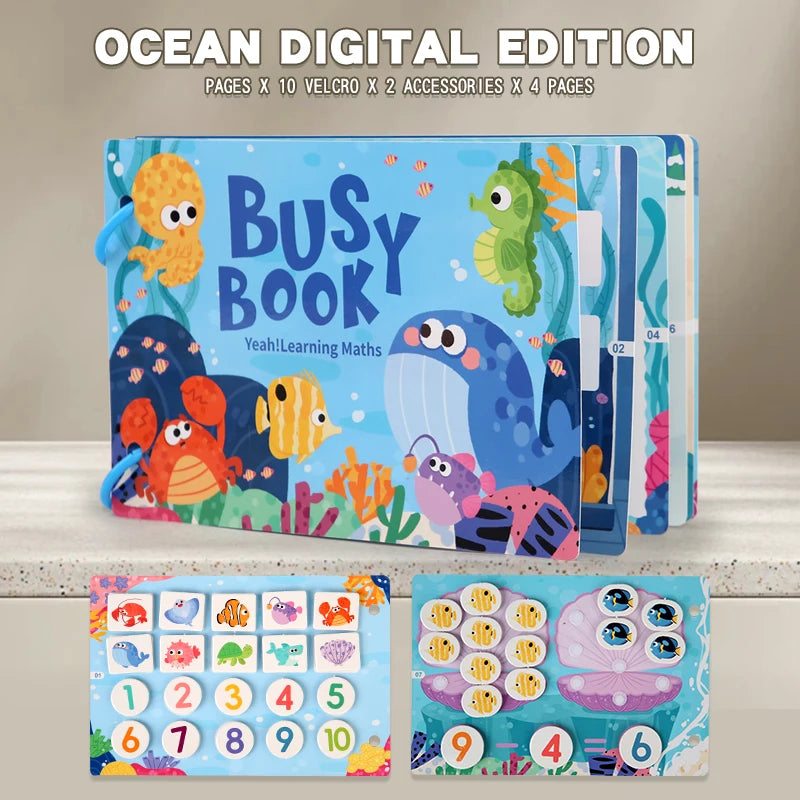 Montessori Busy Book for Babies 2-3 Years
