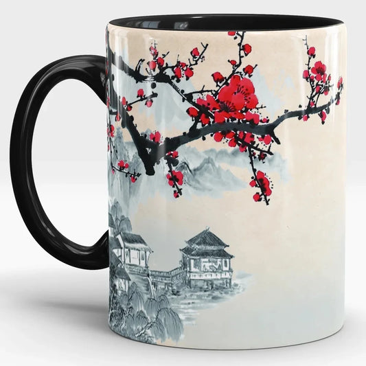 sakura blossom in japan Mug 330ml Ceramic Coffee Mug Office Tea Cup Home Milk Cup