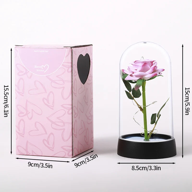 LED Galaxy Rose in Glass – Romantic Gift for Valentine’s & Mother’s Day