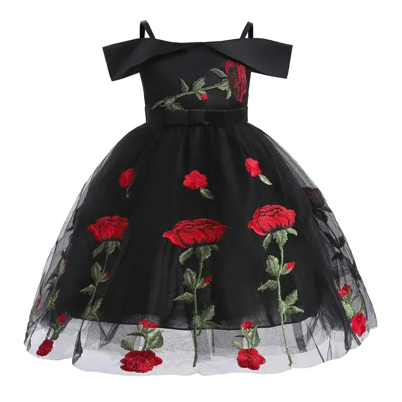 Summer Flower Girl Dresses for Weddings Formal Party Dress for Kids Girl Sleeveless Children Girls Party Dress 3-10 Years