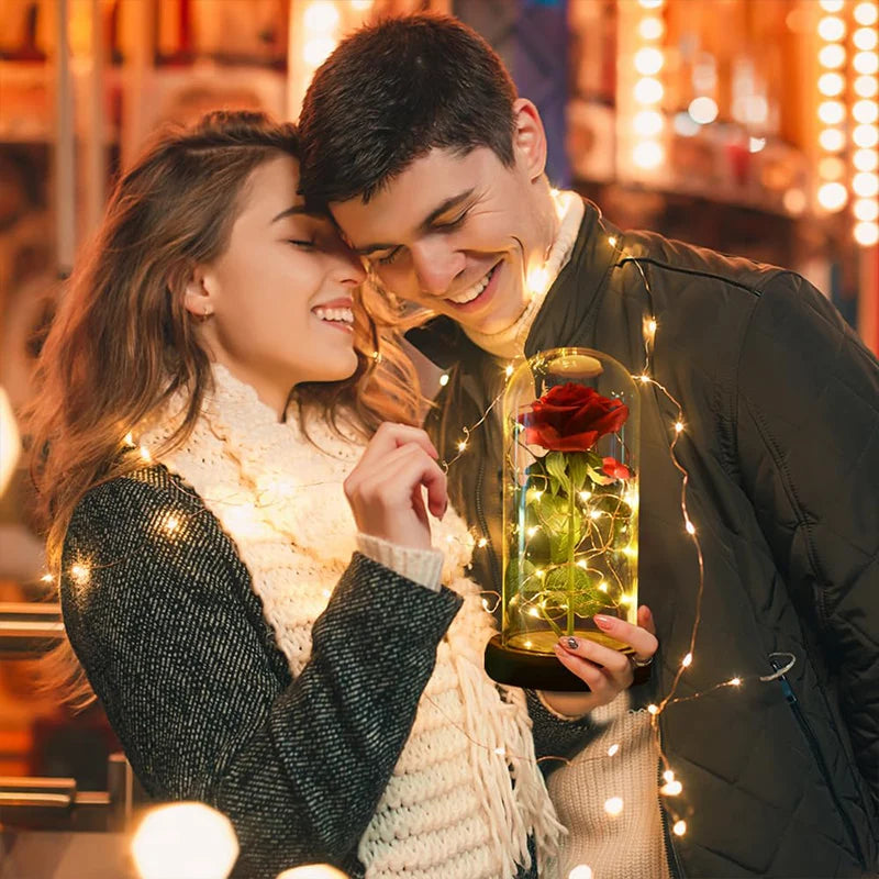 LED Galaxy Rose in Glass – Romantic Gift for Valentine’s & Mother’s Day