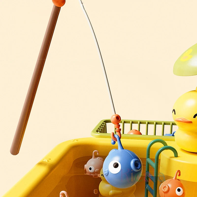 Kids Electric Kitchen Sink Toy with Running Water & Pretend Play Accessories