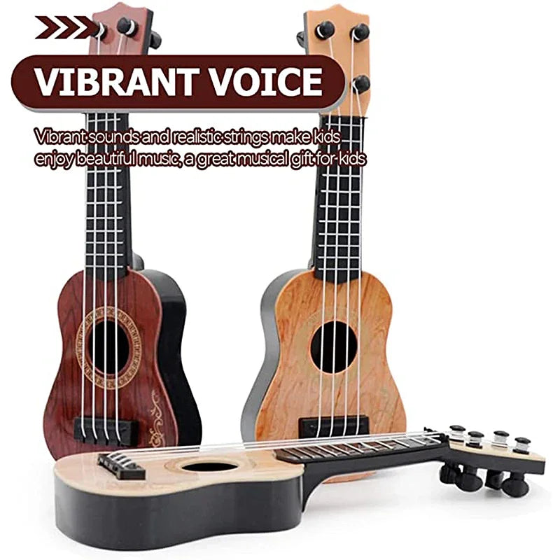 Mini 4-String Classical Ukulele Guitar Toy – Beginner Instrument for Kids