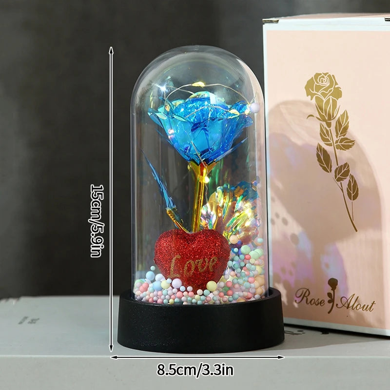 LED Galaxy Rose in Glass – Romantic Gift for Valentine’s & Mother’s Day