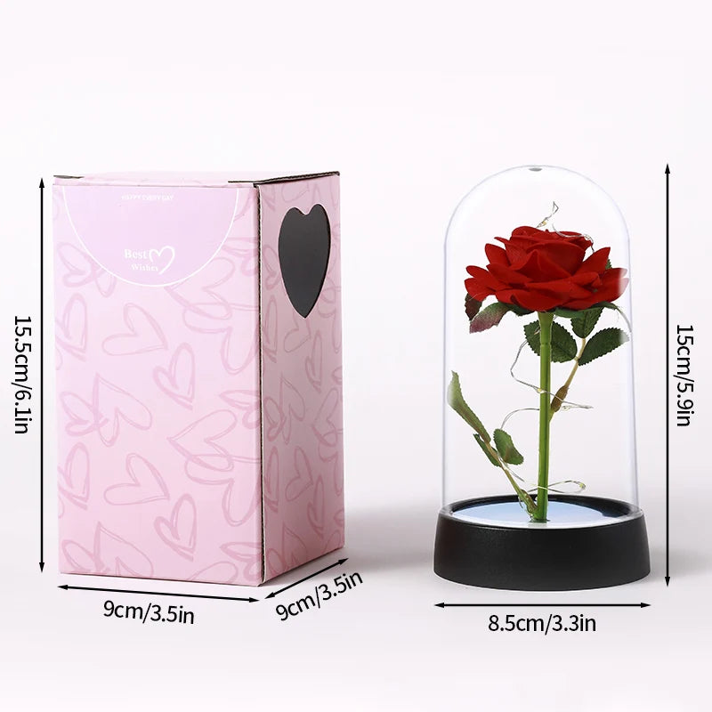 LED Galaxy Rose in Glass – Romantic Gift for Valentine’s & Mother’s Day