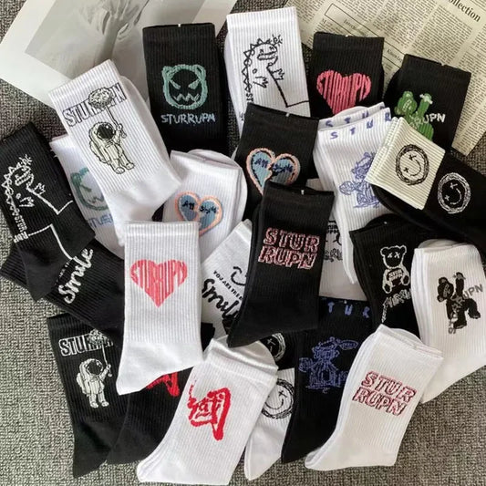 High-Quality Unisex Street Style Cotton Socks – Long Tube Hip-Hop Basketball Socks