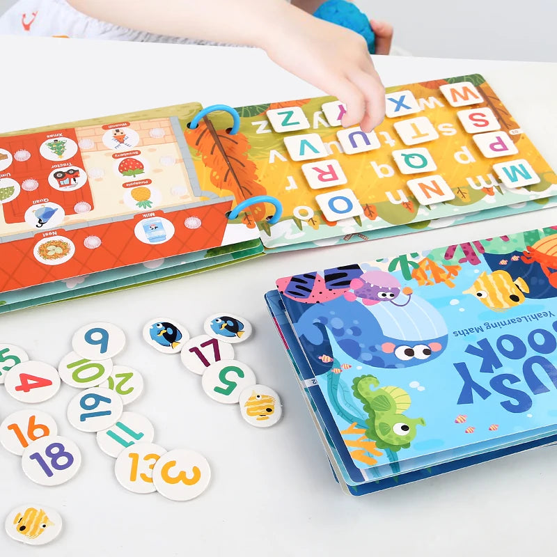 Montessori Busy Book for Babies 2-3 Years