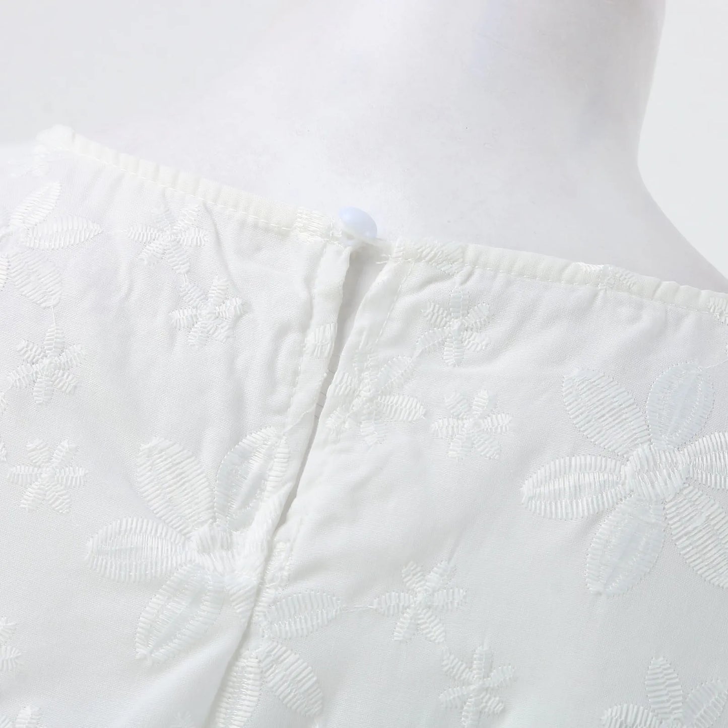Women's White Lace Crochet Sleeveless Beach Dress – Boho Summer Style