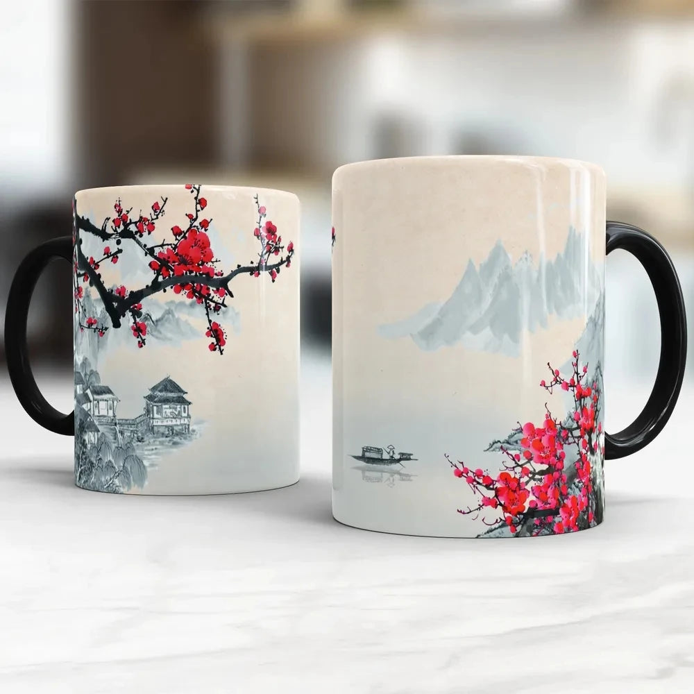 sakura blossom in japan Mug 330ml Ceramic Coffee Mug Office Tea Cup Home Milk Cup