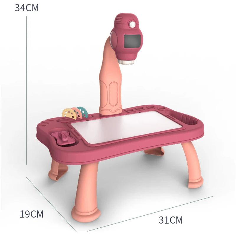 Kids LED Projector Drawing Table – Art & Craft Set for Painting and Learning