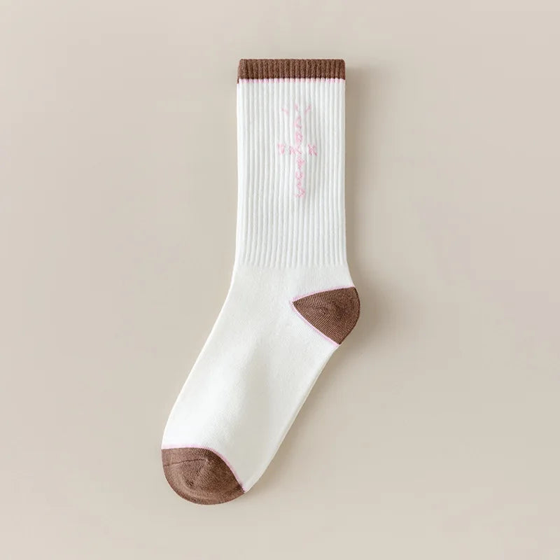 Fun street black men's socks, Cantum Jack skateboard socks, cute women's pink cotton socks as fashionable gifts