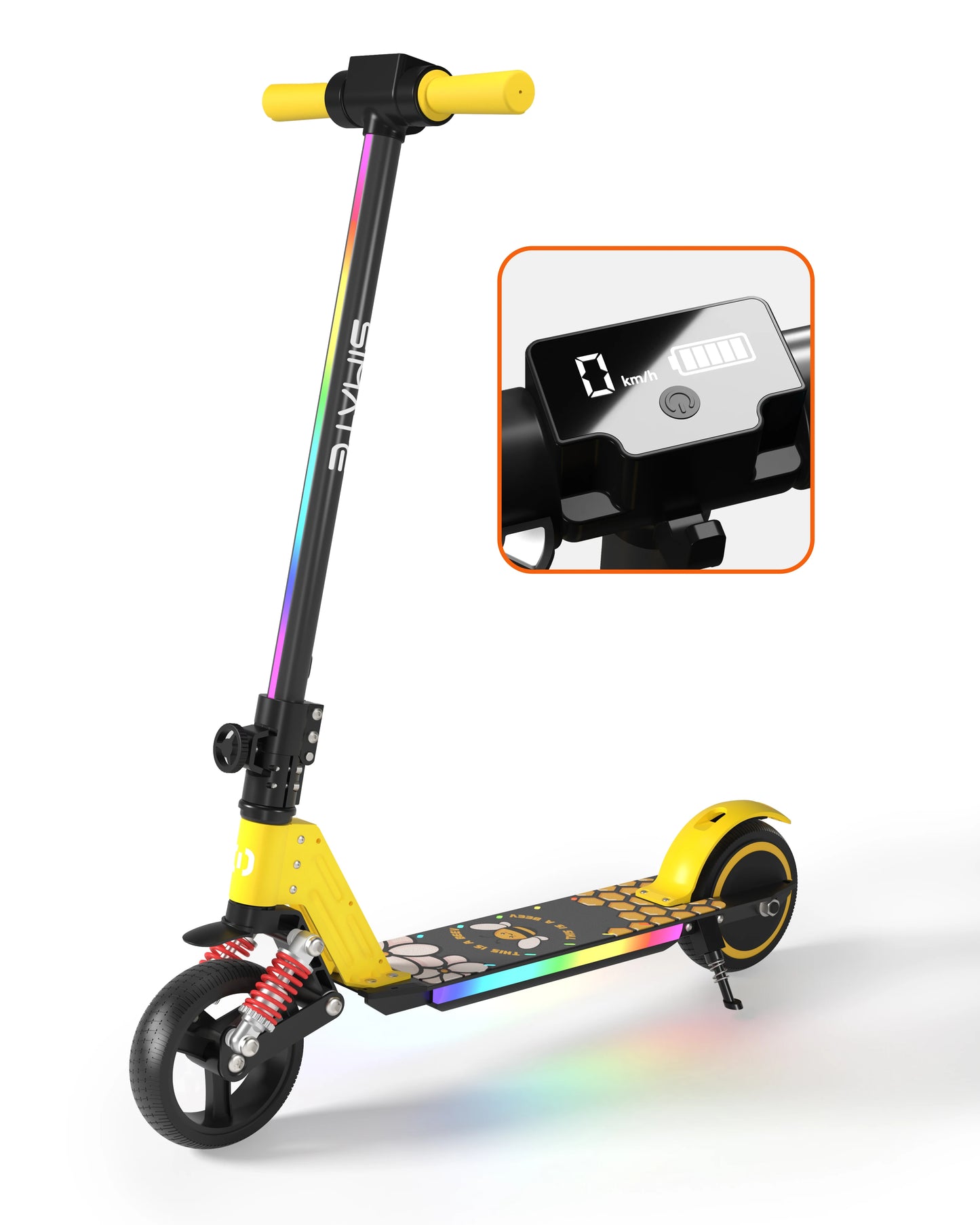 S5 Kids Electric Scooter – 24V, 130W Motor, 14km/h Max Speed, 8KM Range