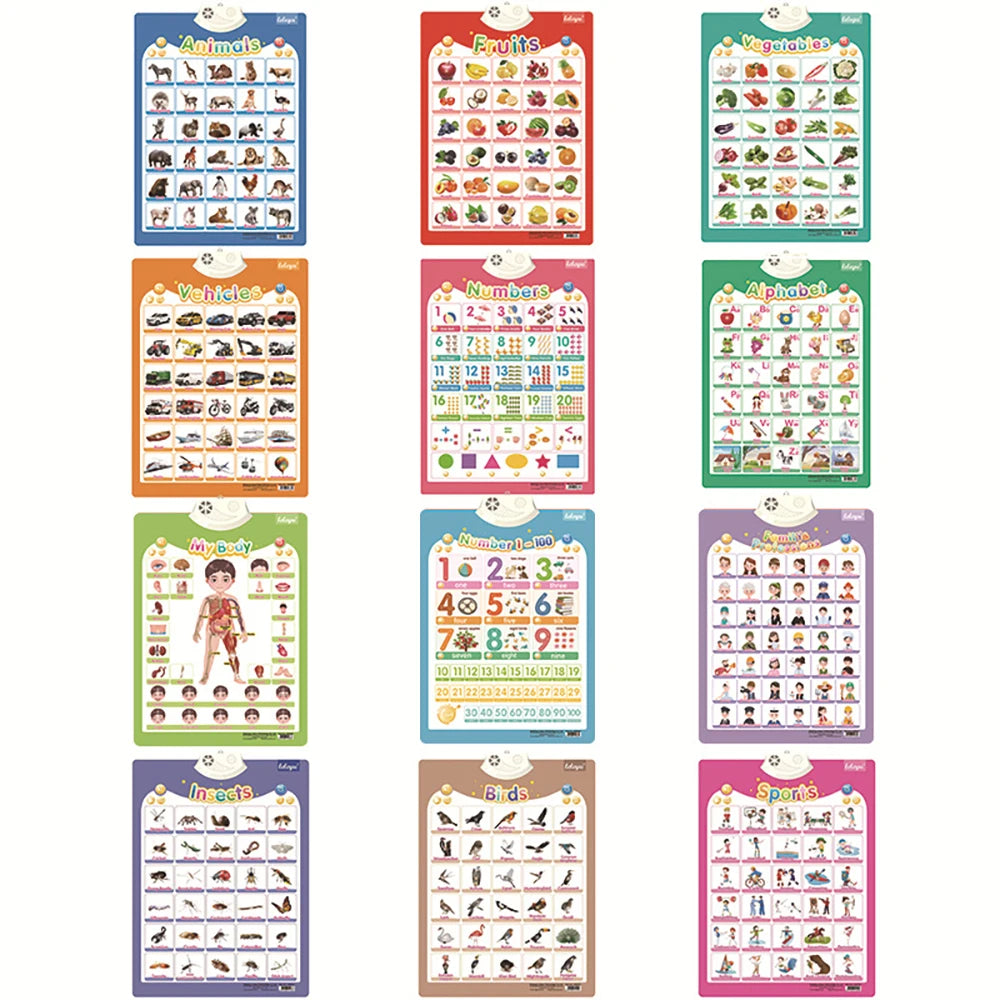 Interactive Talking Sports Wall Chart – Alphabet & Letter Sounds Learning Toy