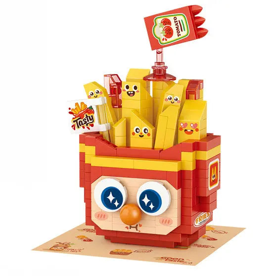 House Building Blocks Dessert Store Street View Snack Street Children's Toys Boys and Girls Gifts Compatible With Lego
