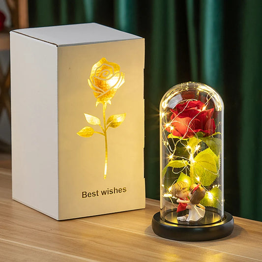 LED Galaxy Rose in Glass – Romantic Gift for Valentine’s & Mother’s Day