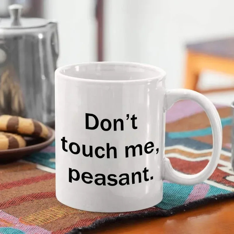 Inspirational Quote Coffee Mug – ‘Don’t Piss Me Off’ Ceramic Cup, Gift