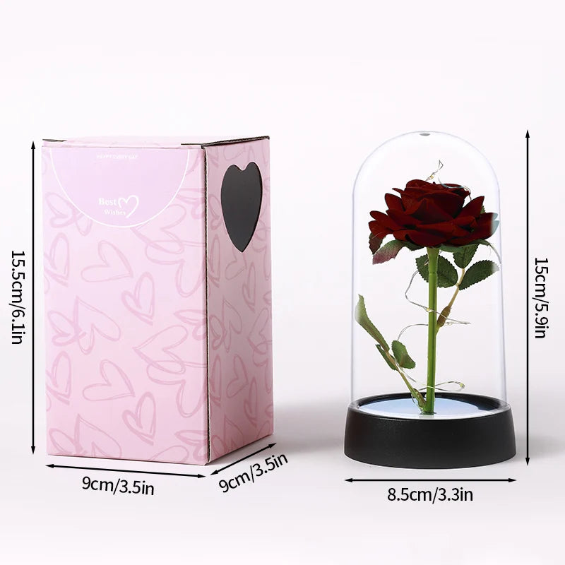 LED Galaxy Rose in Glass – Romantic Gift for Valentine’s & Mother’s Day