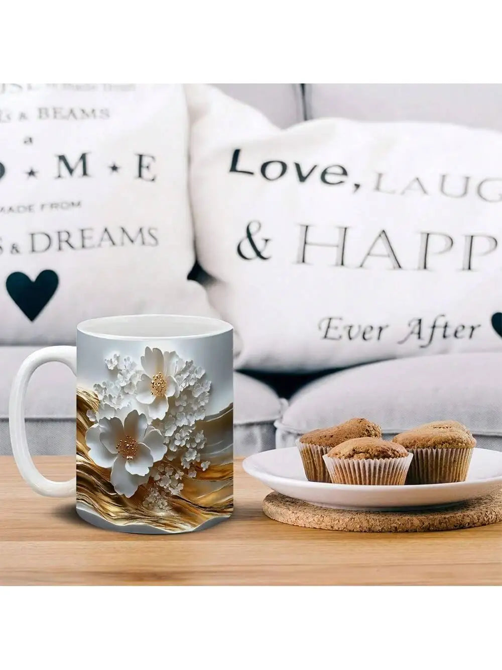 Large Glossy Ceramic Coffee Mug – Gift for Mother’s Day, Birthday & More