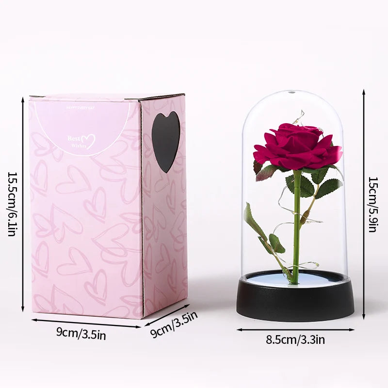 LED Galaxy Rose in Glass – Romantic Gift for Valentine’s & Mother’s Day