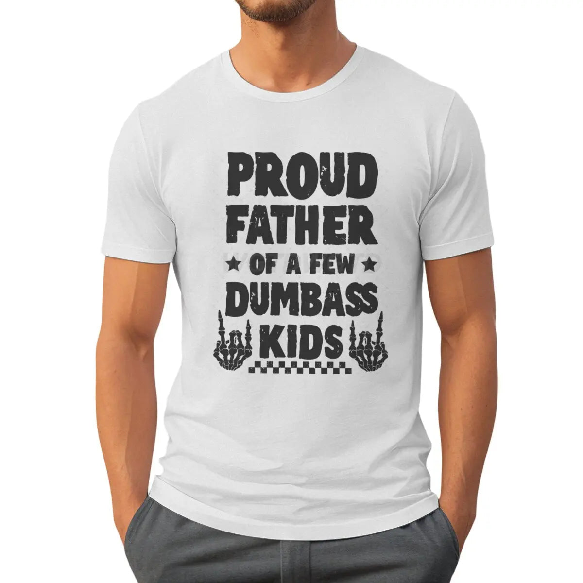 Proud Father Graphic T-Shirt – Retro Tie-Dye Casual Tee for Father’s Day