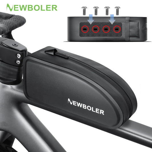 NEWBOLER Waterproof Gravel Bike Top Tube Bag – PVC Frame Bag for Road & MTB
