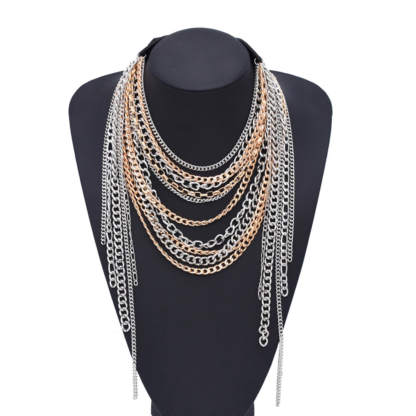 Gypsy Bohemian Chunky Tibetan Silver Necklace – Festival Party Jewelry for Women