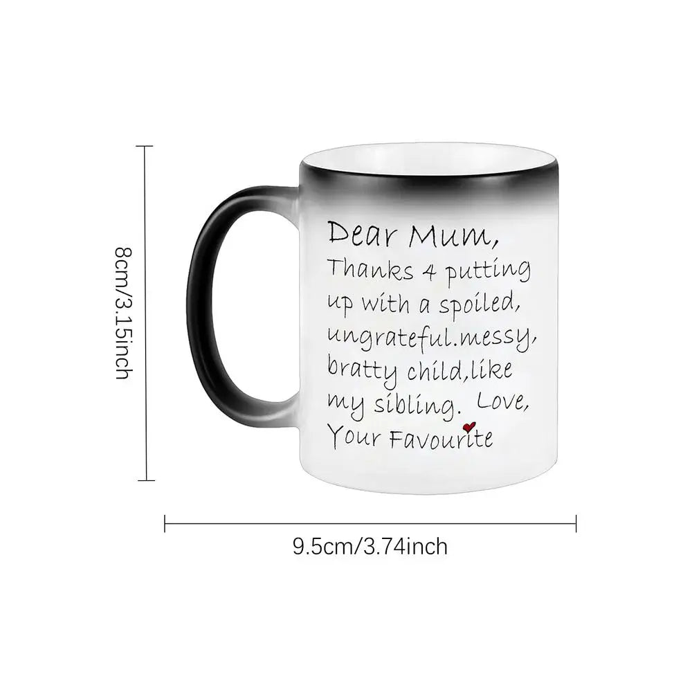 Color-Changing Ceramic Mom Mug – Mother's Day & Birthday Gift