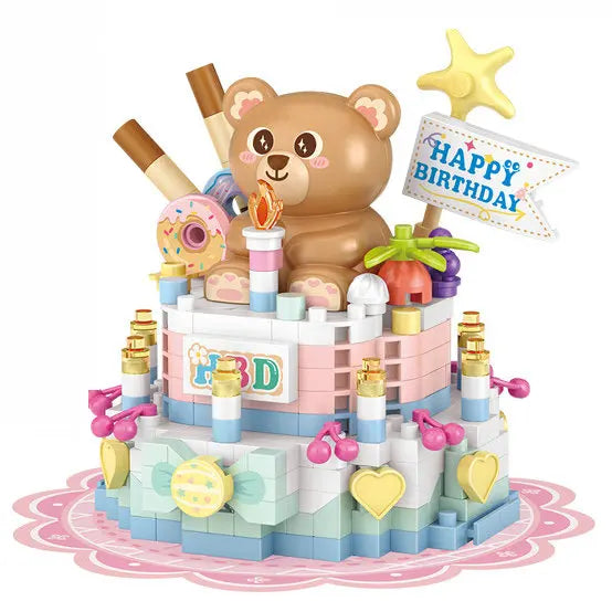 House Building Blocks Dessert Store Street View Snack Street Children's Toys Boys and Girls Gifts Compatible With Lego
