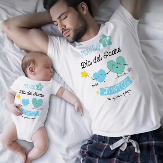Our First Father's Day Outfit – Spanish Dad & Baby Matching Set