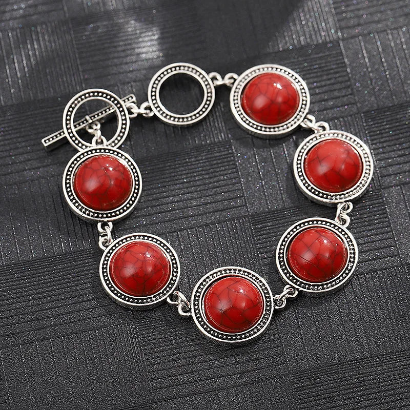 Bohemian White Pearl Bracelet – Vintage Silver Adjustable Ethnic Jewelry for Women