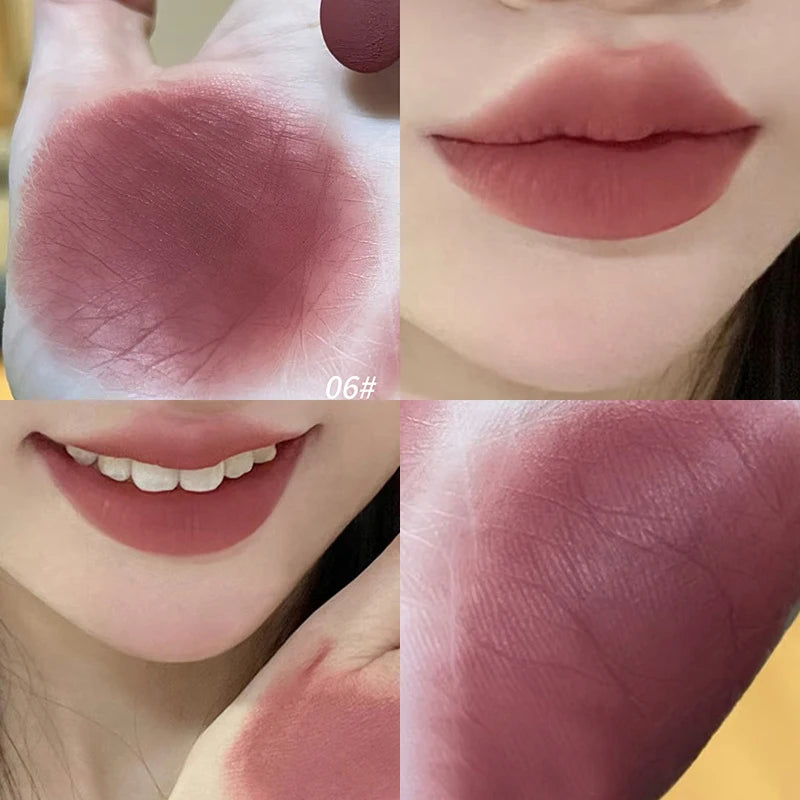 Waterproof Velvet Matte Lipstick – Long-Lasting Nude Coffee Tint