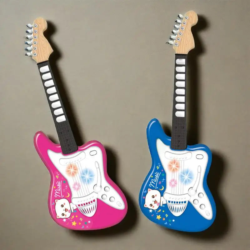 Kids 6-String Electric Guitar – Portable Beginner Guitar with Amp Jack