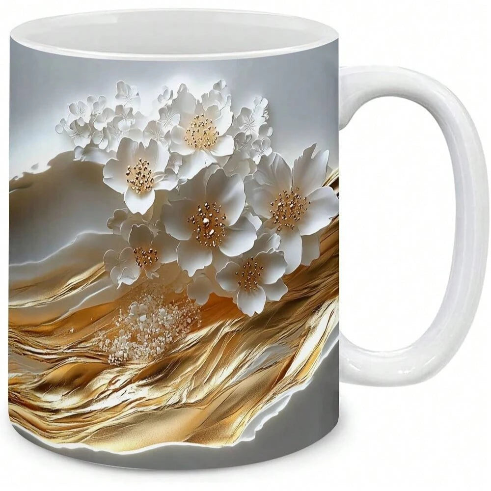 Large Glossy Ceramic Coffee Mug – Gift for Mother’s Day, Birthday & More